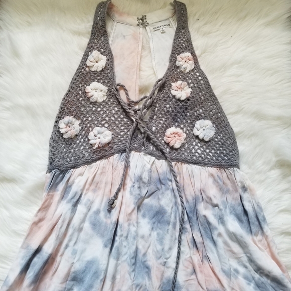 Black Swan Crochet Tie Dye Dress Small - Picture 4 of 11